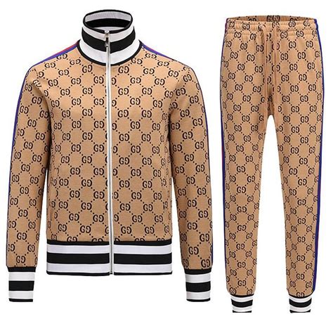 gucci mens jogging suits|Gucci tracksuit men's.